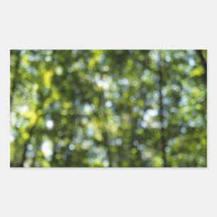 Bokeh in Spring Rectangular Sticker