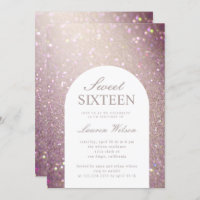 bokeh iridescent copper glitter sweet sixteen