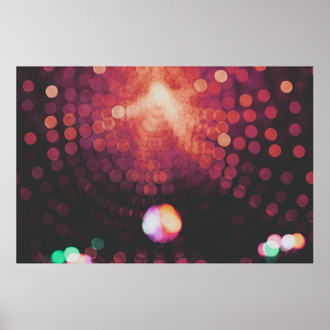 Bokeh light photography poster (Front)