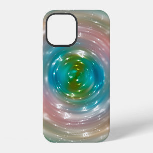 Bokeh light, shimmering blur spot lights on multic iPhone 12 case