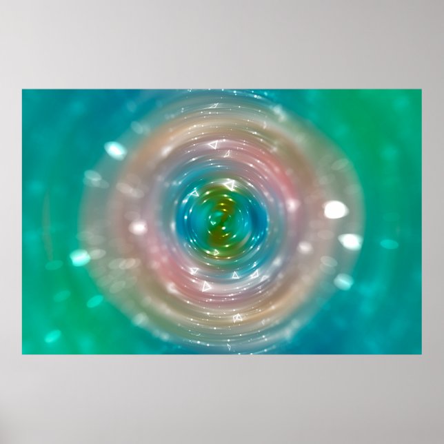 Bokeh light, shimmering blur spot lights on multic poster (Front)