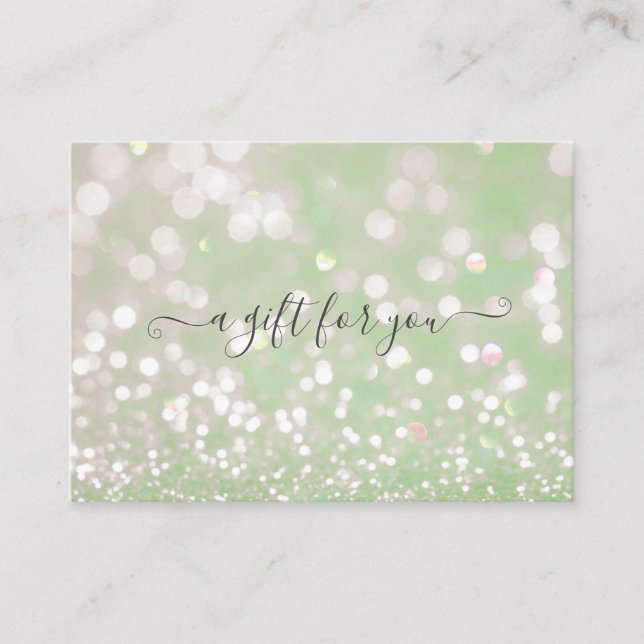 bokeh pastel crystal gift certificate (Front)
