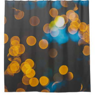 Bokeh photography digital wallpaper shower curtain