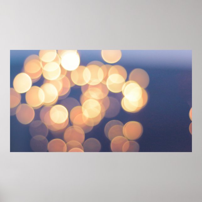Bokeh photography of lights poster (Front)