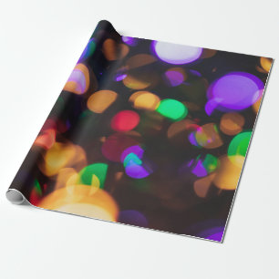 Bokeh photography wrapping paper