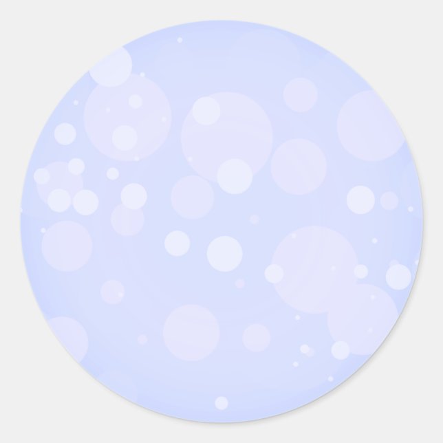 Bokeh Purple Circles Classic Round Sticker (Front)