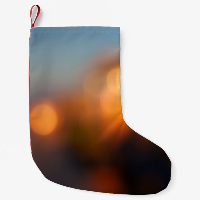 Bokeh Small Christmas Stocking (Front)