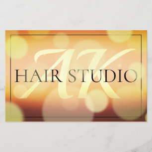 Bokeh style bronze sparkle flyer