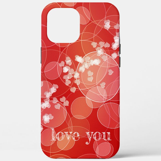 Bokeh style red gradient texture Case-Mate iPhone case (Back)