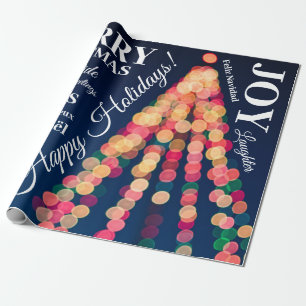 Bokeh Tree Lights, Christmas Wrapping Paper