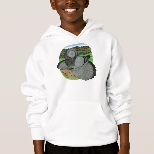 Bokhara Trumpeter Pigeon Blue (Front)