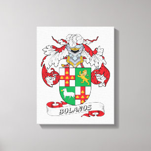 Bolanos Family Crest Canvas Print