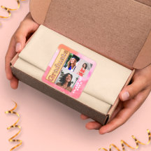 Bold 2024 Gold Pink Orange Multi Photo Graduate