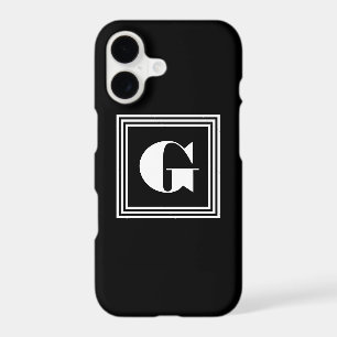 Bold 3 Frame Monogram Black & White