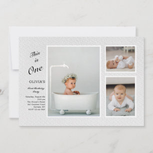 Bold 3-Photo Invitation