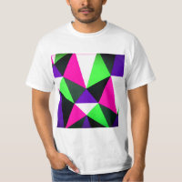 Bold 80s Color Block Neon Green Pink Purple