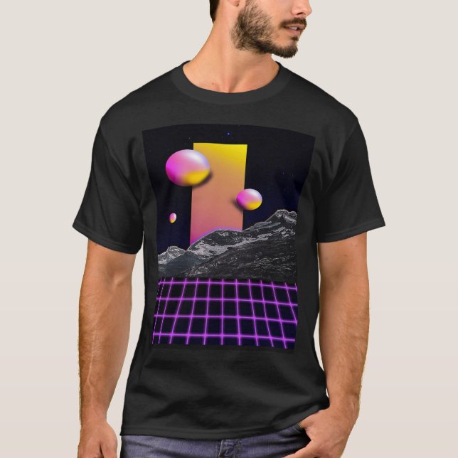 Bold 80s Retro Design T-Shirt (Front)