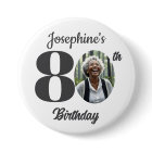 Bold 80th Birthday Party Photo Favour
