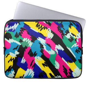 Bold Abstract Art in Primary Colours  Laptop Sleeve
