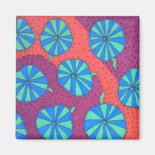 Bold Abstract Art Magnet