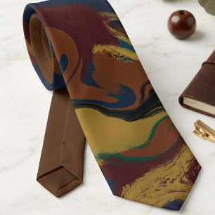Bold Abstract Art with Vibrant Colours Tie