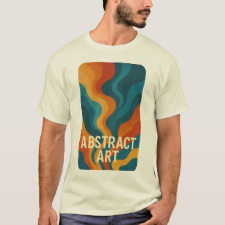 Bold Abstract Energy – Digital Art T-Shirt