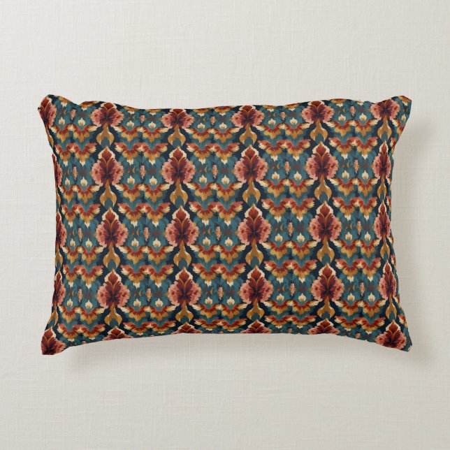 Bold Abstract Floral Pattern Decorative Cushion (Front)
