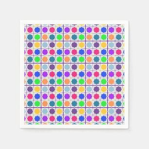 🎨 Bold Abstract Geometric Colourful Party Style Napkin