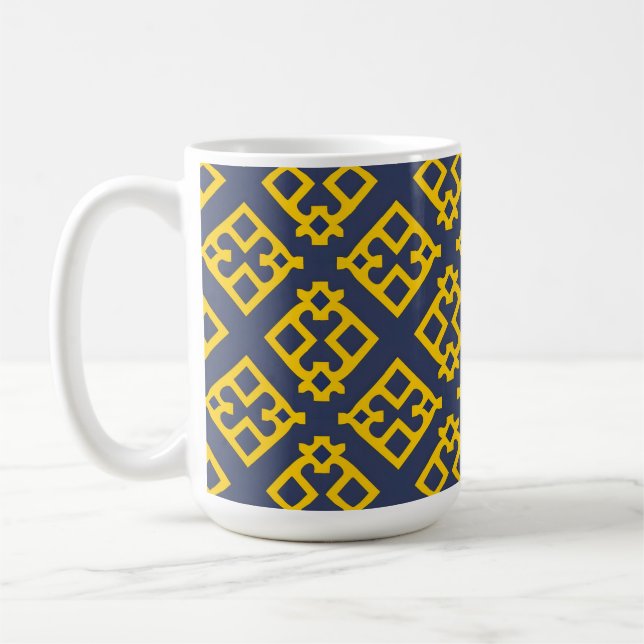 🎨 Bold Abstract Geometric Modern Coffee Design Mug (Left)