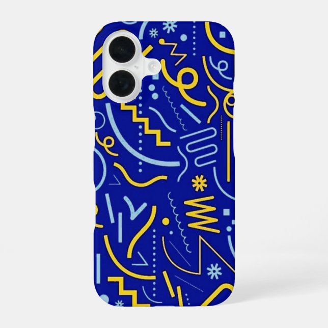  Bold Abstract Geometric Pattern Phone Case  (Back)