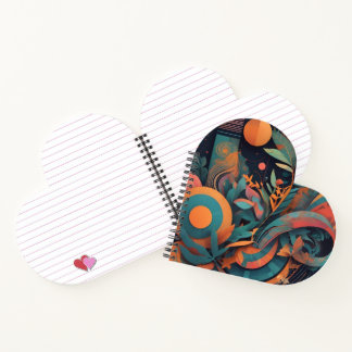 Bold Abstract Graphic – Vibrant Geometric Shapes Notebook