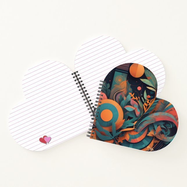 Bold Abstract Graphic – Vibrant Geometric Shapes  Notebook (Inside)