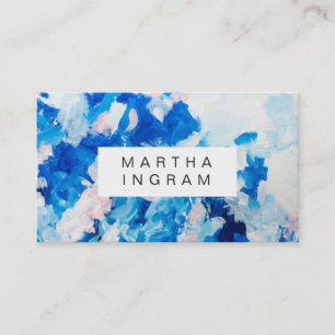 Bold abstract painting design business card