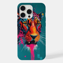 Bold Abstract Tiger Art Print Colorful Modern