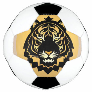 Bold Abstract Tiger Illustration Football