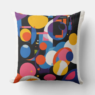 Bold & Abstract: Vibrant pillow  Designs