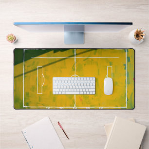 Bold Acrylic Football Field Desk Mat - Artistic S