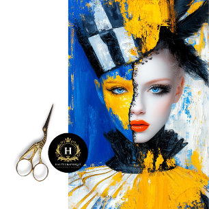 Bold Activism & Ukraine Unity Art Decoupage Tissue Paper