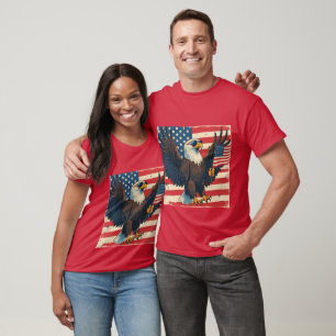 Bold American Eagle – 4th of July Freedom Design T-Shirt