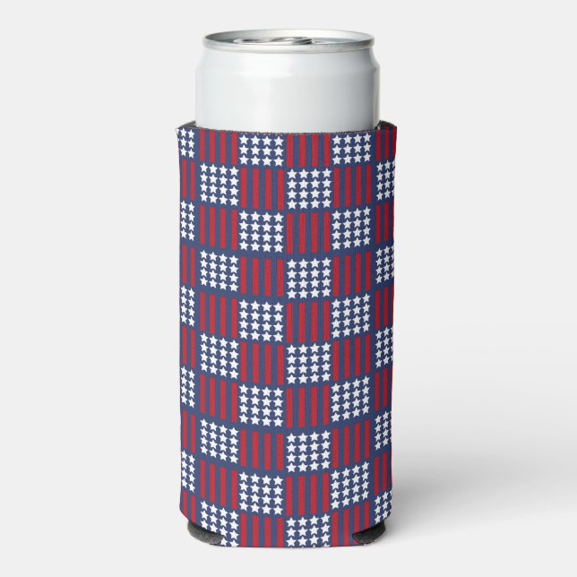 Bold American Spirit Stars & Stripes Celebration  Seltzer Can Cooler (Seltzer Back)