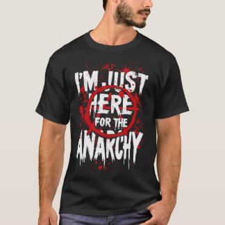 Bold Anarchy Statement Rebellious Punk Style Desig T-Shirt