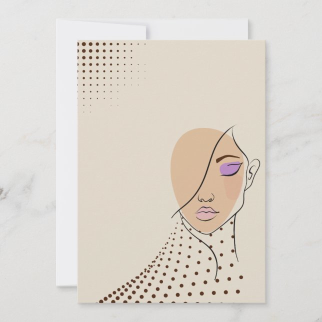 bold and beautiful  invitation (Front)