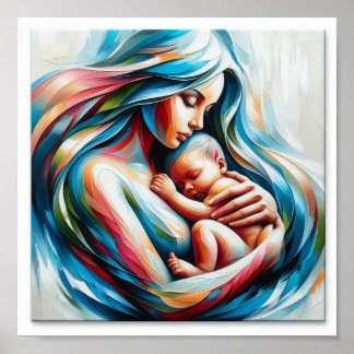 Bold and Beautiful Motherhood Art Poster
