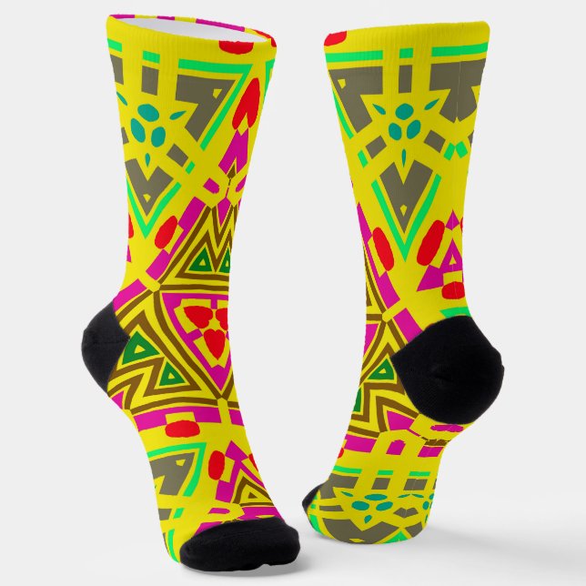 bold and beautiful socks (Angled)