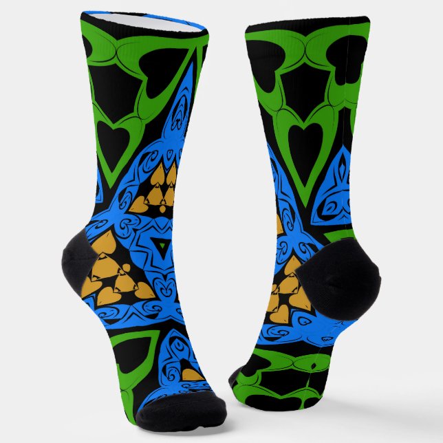 bold and beautiful socks (Angled)