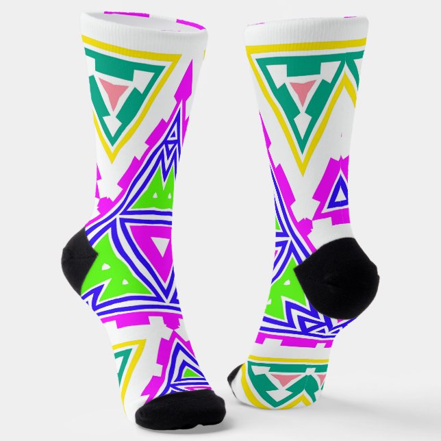 bold and beautiful socks (Angled)