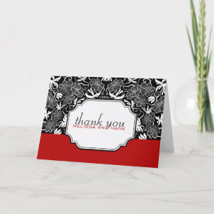 Bold and Beautiful Thank You Photo Notecard
