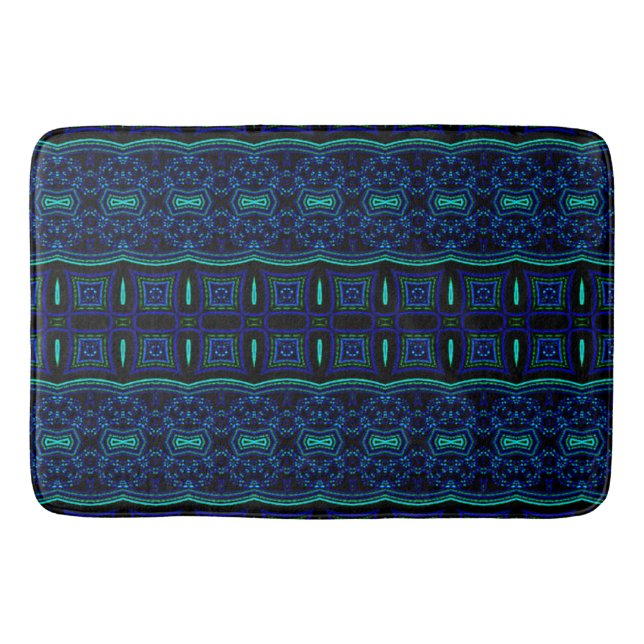 Bold and Blue Bath Mat (Front)