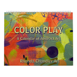 Bold and Colourful Abstract Art Calendar