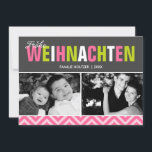 Bold and Colourful Frohe Weihnachten Photo Holiday Card<br><div class="desc">Spread the holiday cheer with these bright and colourful Christmas cards.</div>